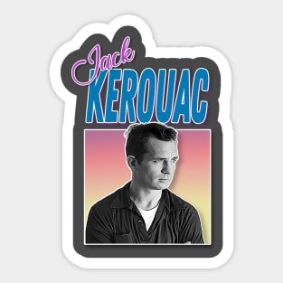Jack Kerouac ∆∆∆ 90s Styled Retro Graphic Design Sticker